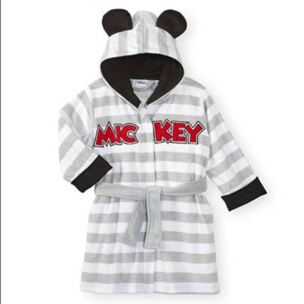 Boy’s Disney Mickey Mouse Hooded Bath Robe 5T